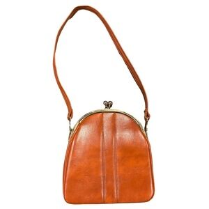 Vintage Tan Leather Shoulder Bag